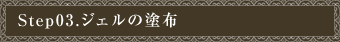 Step03.ジェルの塗布